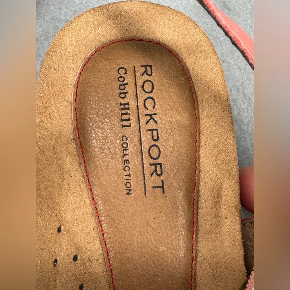 Rockport Coral Strappy Beaded Slingback Sandals Cobb Hill Collection 9W CCK02CO